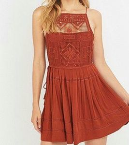 Free People Crochet Emily Mini Dress